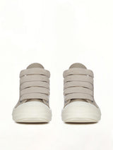 Jumbolace Low Sneaks in Dirty Pearl/Milk/Milk Top View | RICK OWENS DRKSHDW