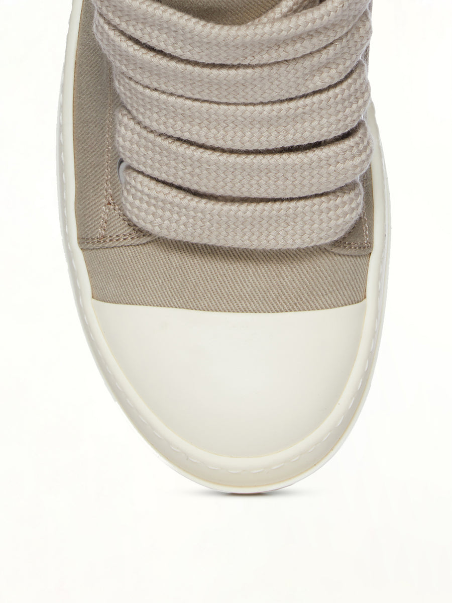 Jumbolace Low Sneaks in Dirty Pearl/Milk/Milk  | RICK OWENS DRKSHDW