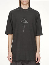 Pentagram Jumbo SS T-Shirt in Faded Black/Silver