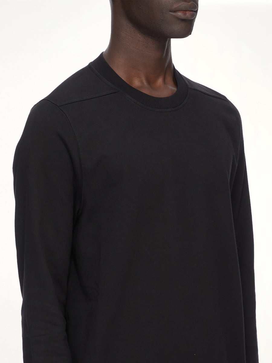 Heavy Jersey Crewneck Sweatshirt in Black