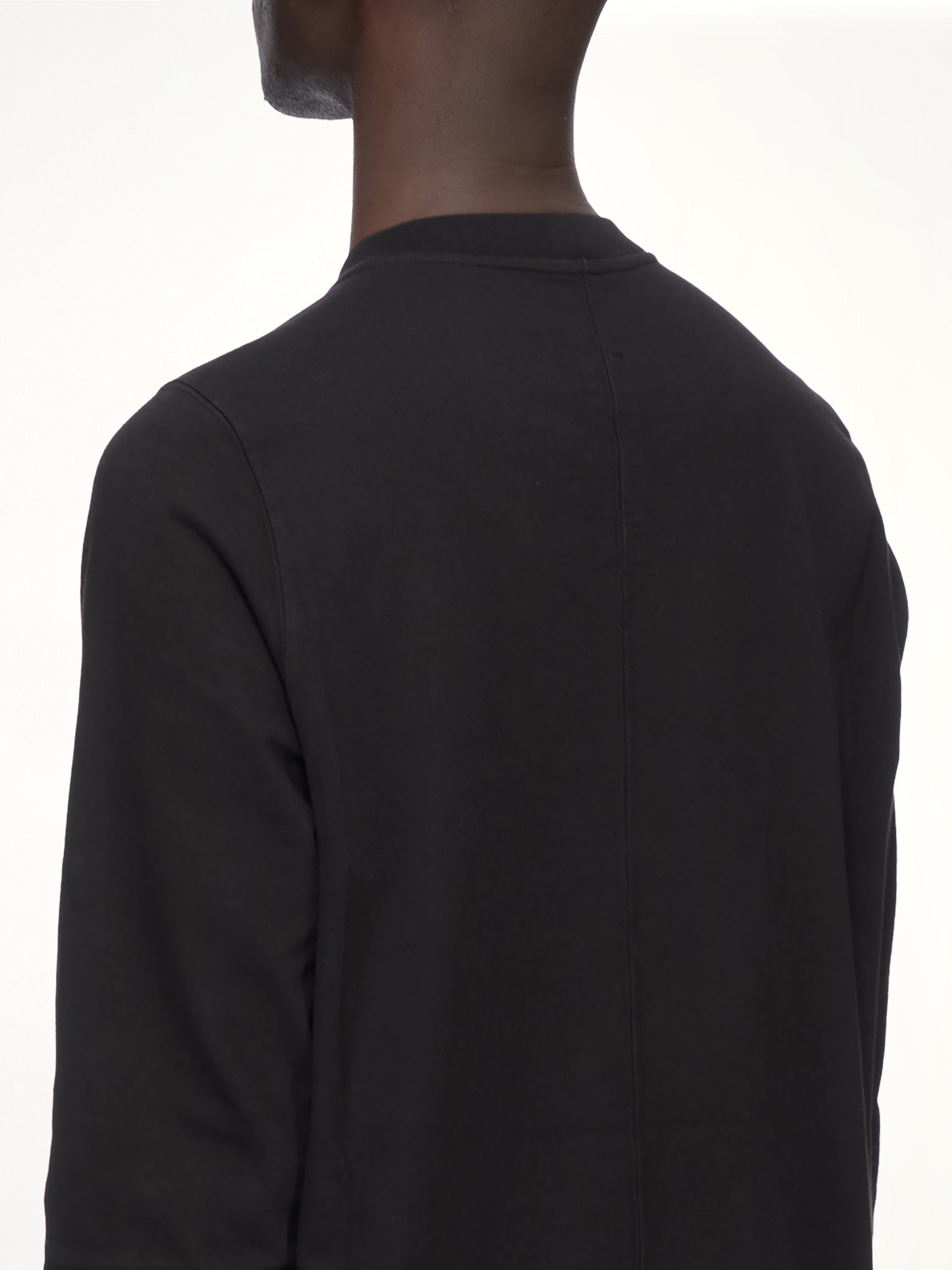Heavy Jersey Crewneck Sweatshirt in Black