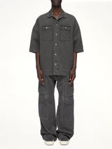 Cotton Canvas Magnum Tommy Shirt in Gravel