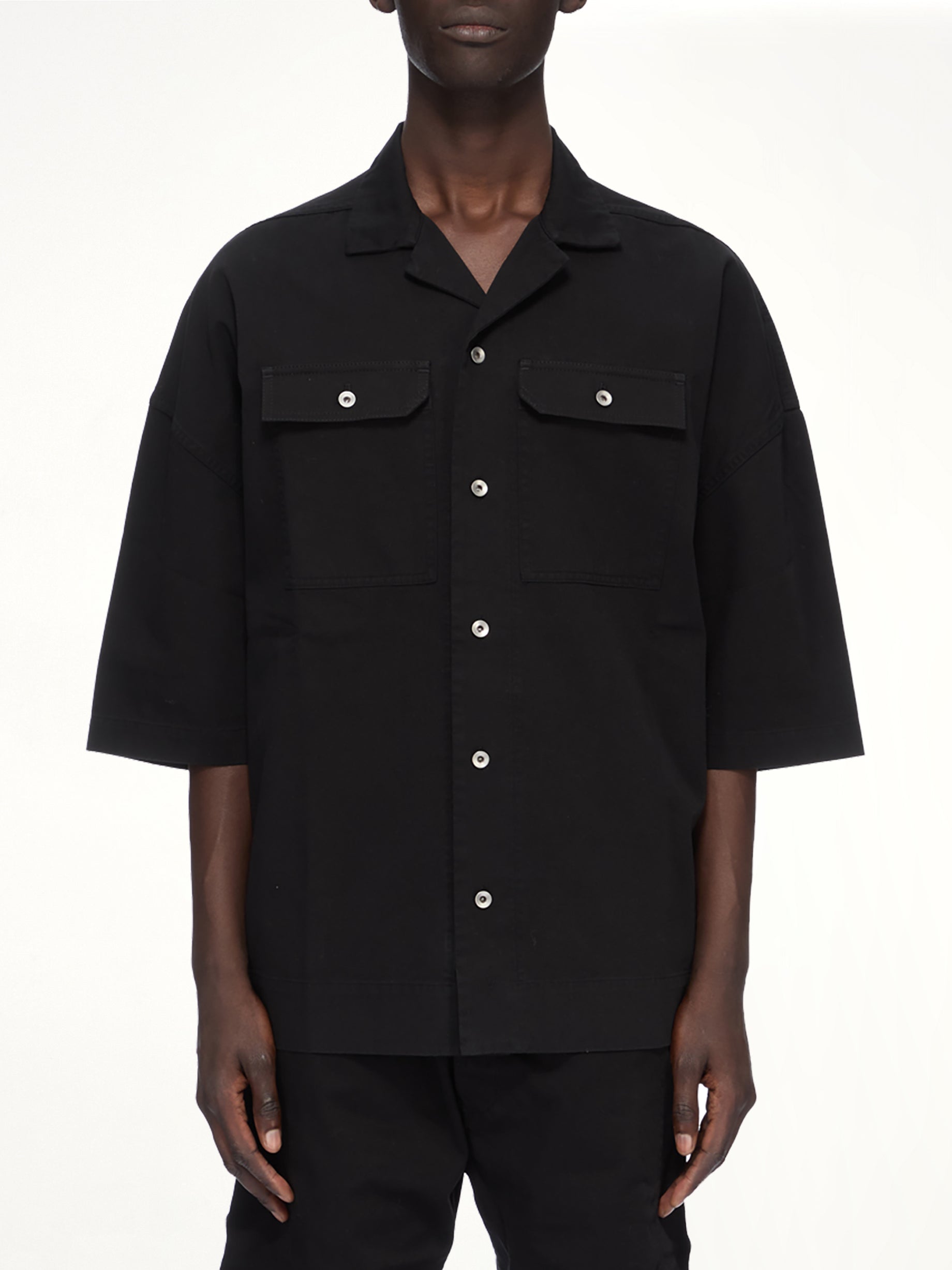 DRK Cotton Twill Magnum Tommy Shirt in Black