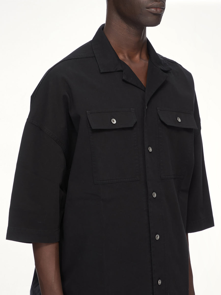 DRK Cotton Twill Magnum Tommy Shirt in Black