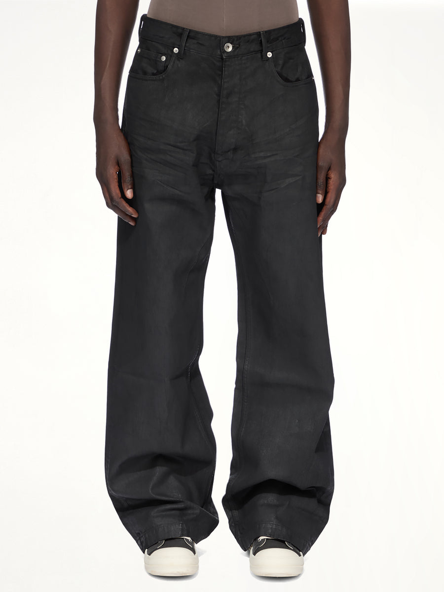 13oz Denim Geth Jeans in Black Wax