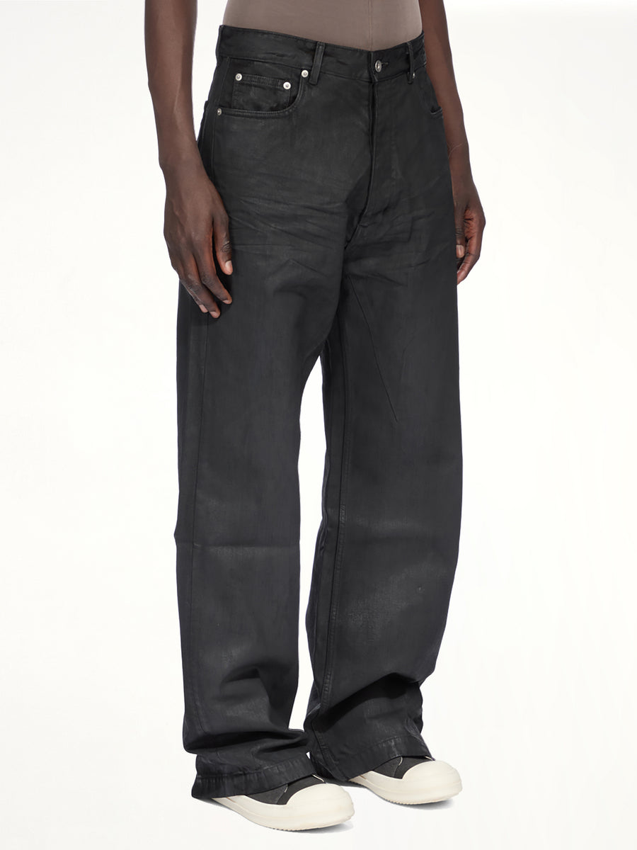 13oz Denim Geth Jeans in Black Wax