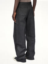 13oz Denim Geth Jeans in Black Wax