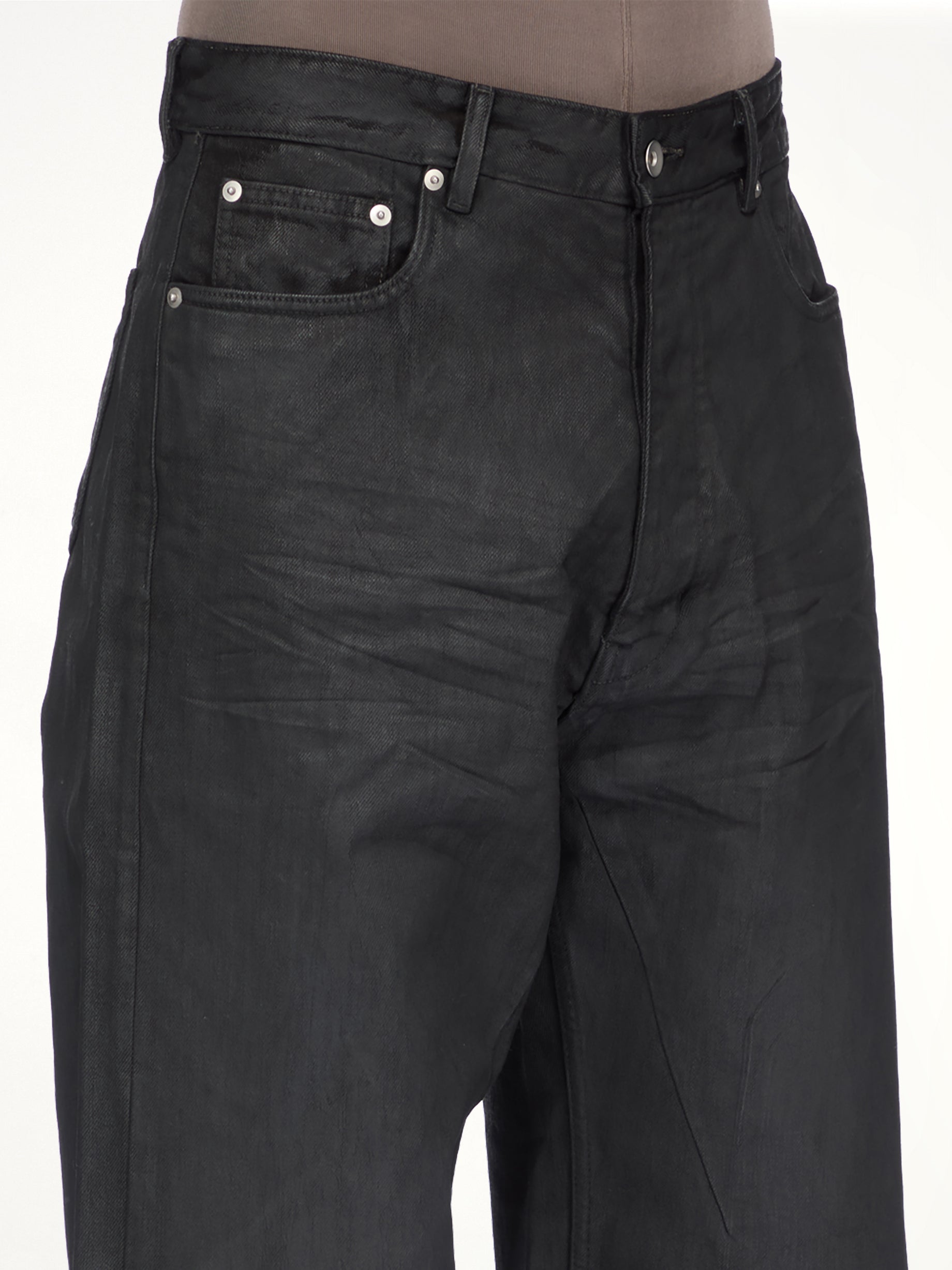 13oz Denim Geth Jeans in Black Wax