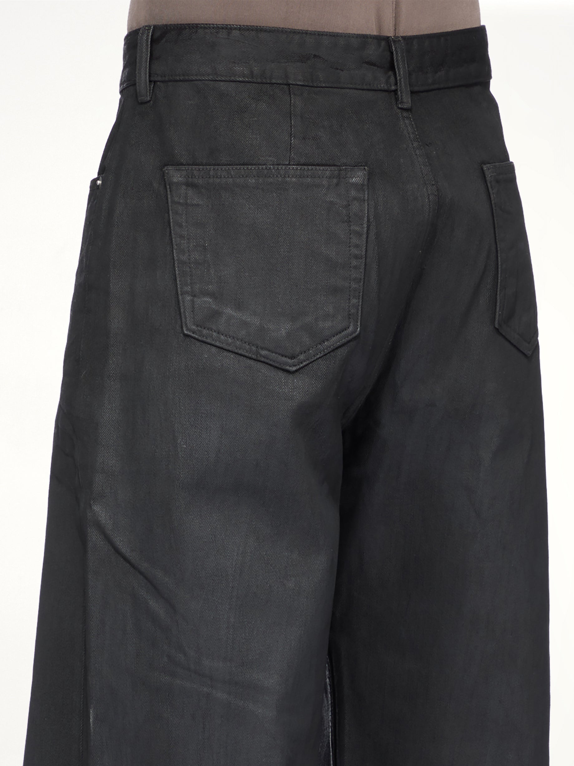 13oz Denim Geth Jeans in Black Wax