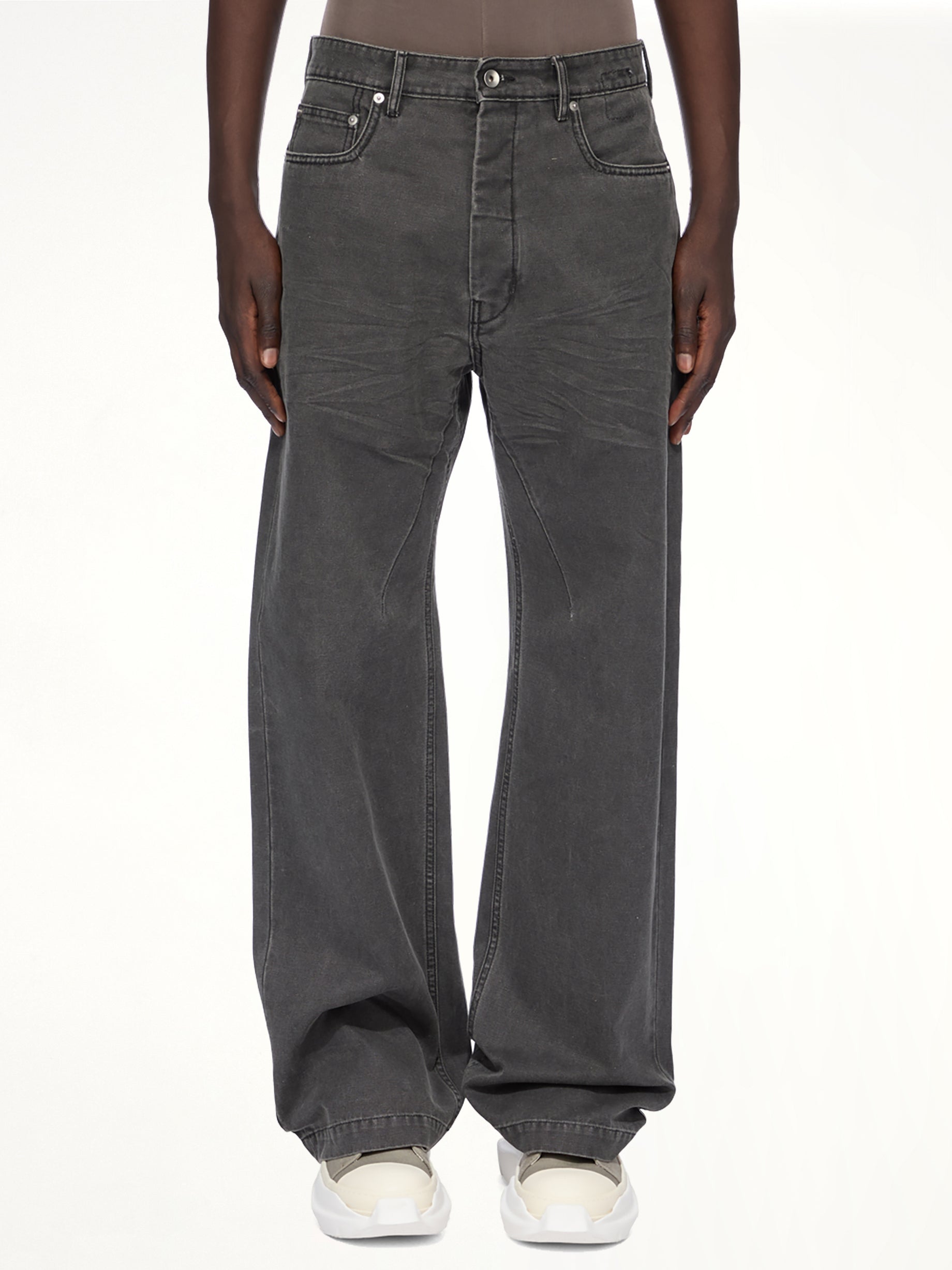 Cotton Canvas Geth Jeans in Gravel