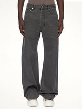 Cotton Canvas Geth Jeans in Gravel