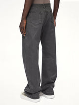 Cotton Canvas Geth Jeans in Gravel