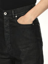 Stretch Denim Bolan Bootcut in Black Wax