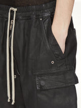 Megacrust Denim Cargobela Shorts in Black Wax