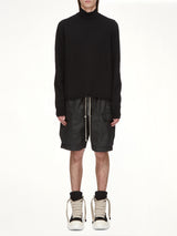 Megacrust Denim Cargobela Shorts in Black Wax