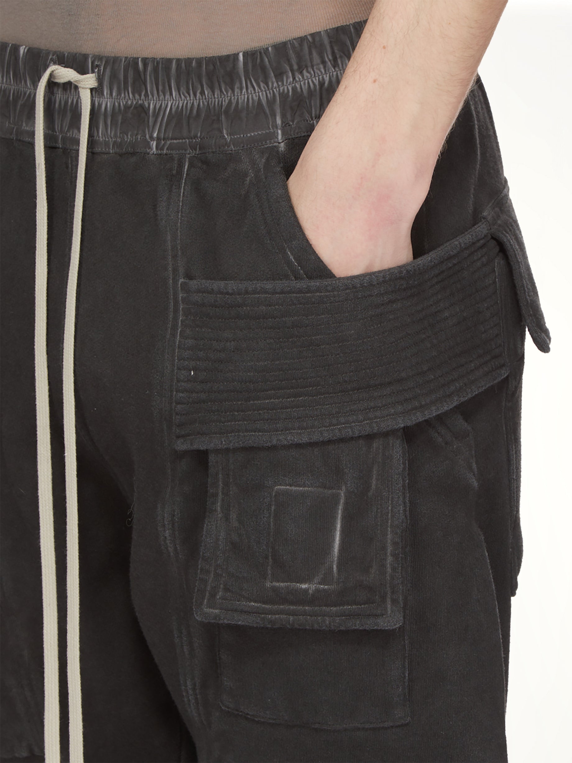Creatch Cargo Drawstring in Faded Black
