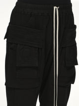Heavy Jersey Creatch Cargo Drawstring in Black