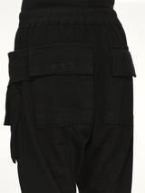 Heavy Jersey Creatch Cargo Drawstring in Black