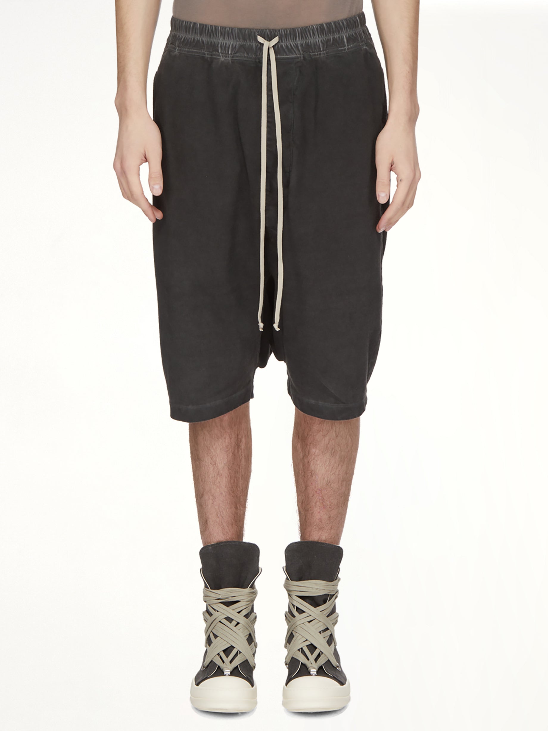 Drawstring Pods in Faded Black