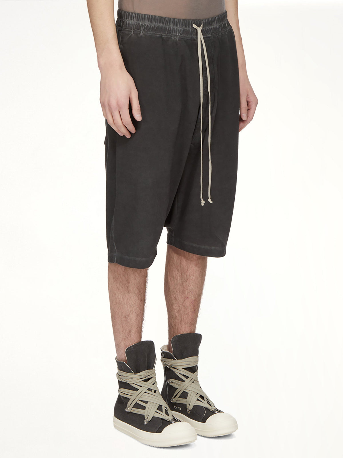 Drawstring Pods in Faded Black