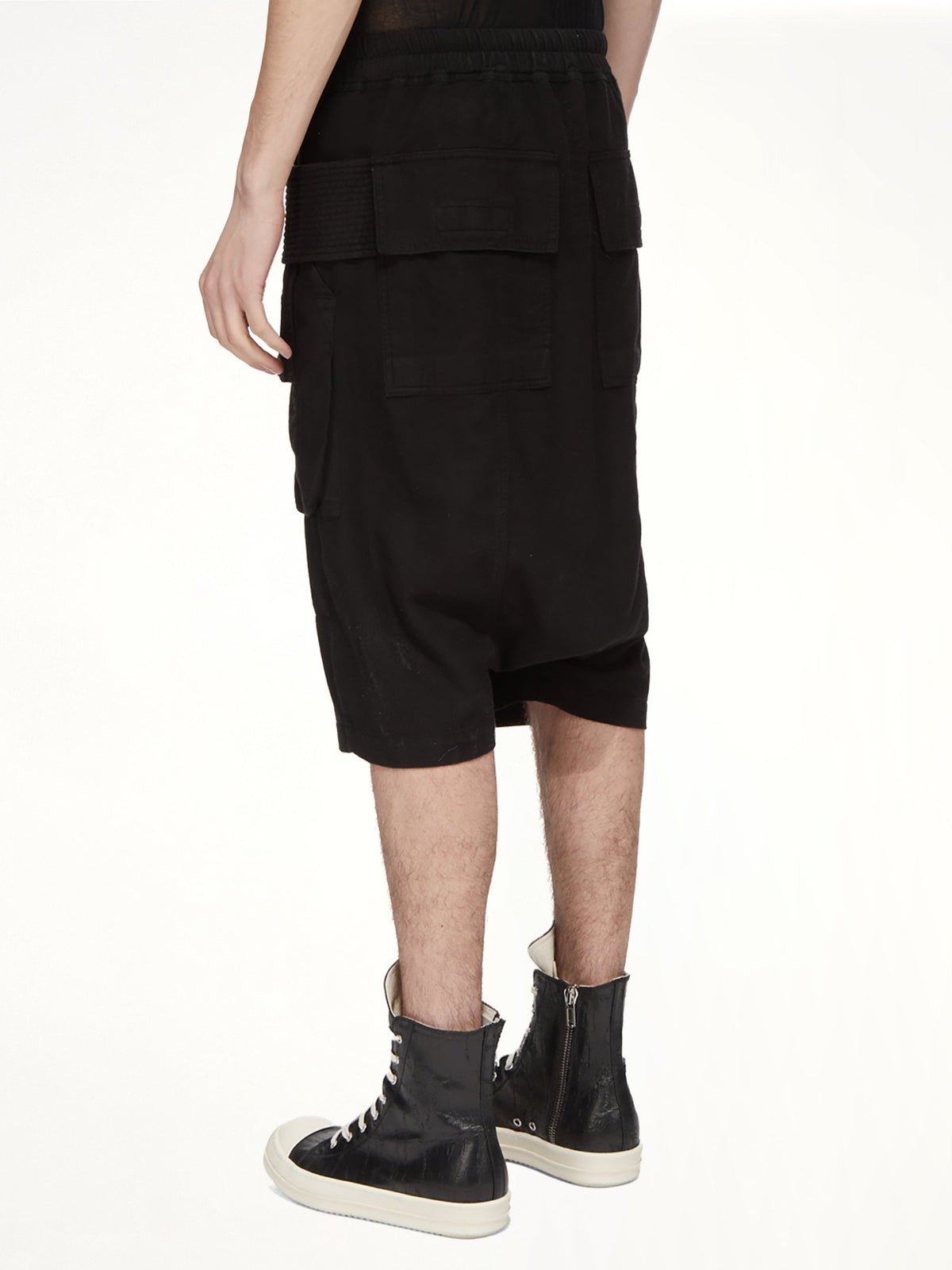 Light Flannel Creatch Cargo Pods in Black