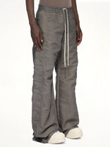 Nylon Wide Pusher Pants in Dark Dust