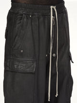 13oz Denim Double Cargo Jumbo Belas in Black Wax