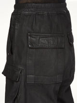 13oz Denim Double Cargo Jumbo Belas in Black Wax