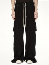 Flannel Double Cargo Jumbo Belas in Black