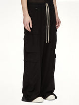 Flannel Double Cargo Jumbo Belas in Black