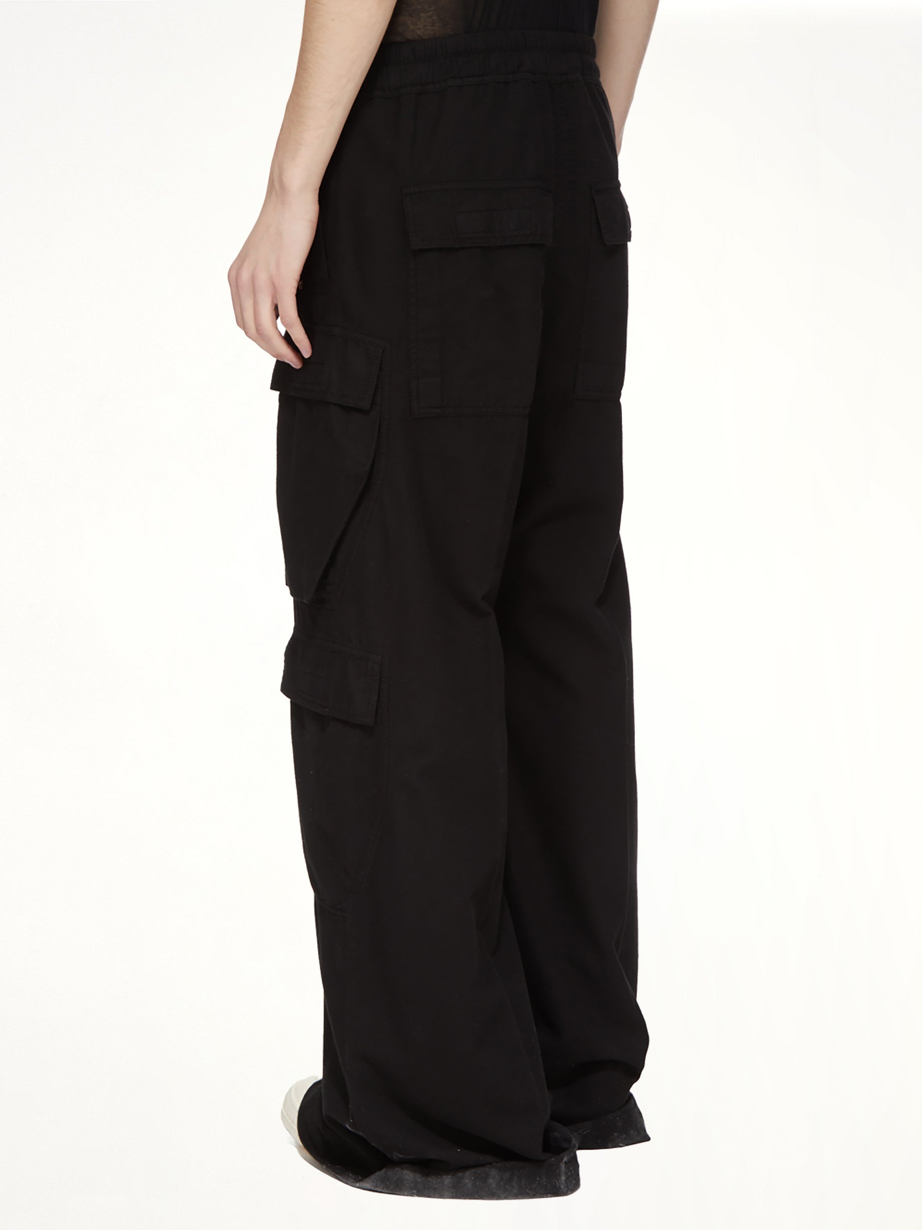 Flannel Double Cargo Jumbo Belas in Black