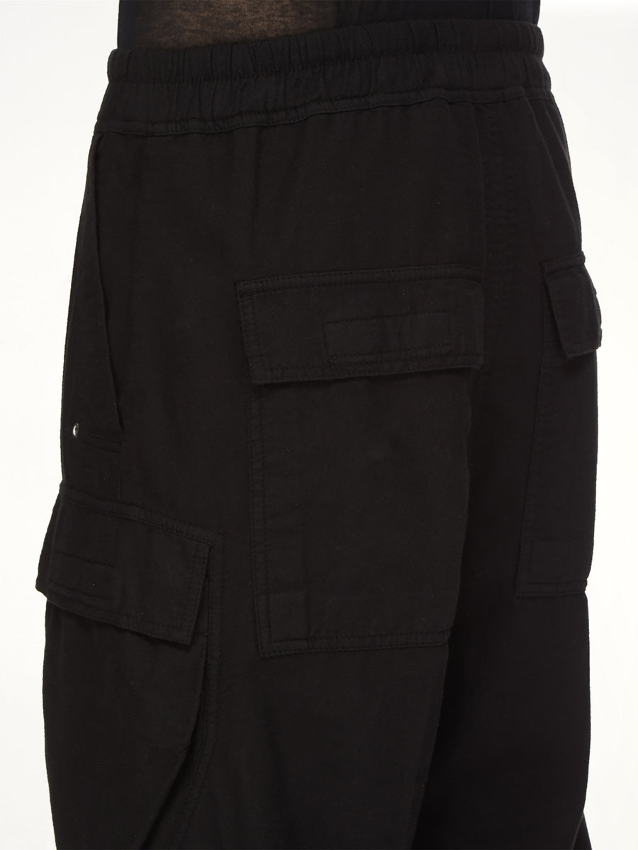 Flannel Double Cargo Jumbo Belas in Black