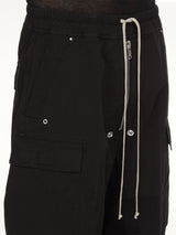 Cotton Twill Double Cargo Jumbo Belas in Black