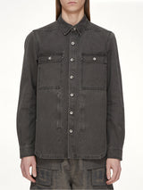 Cotton Canvas Outershirt in Gravel