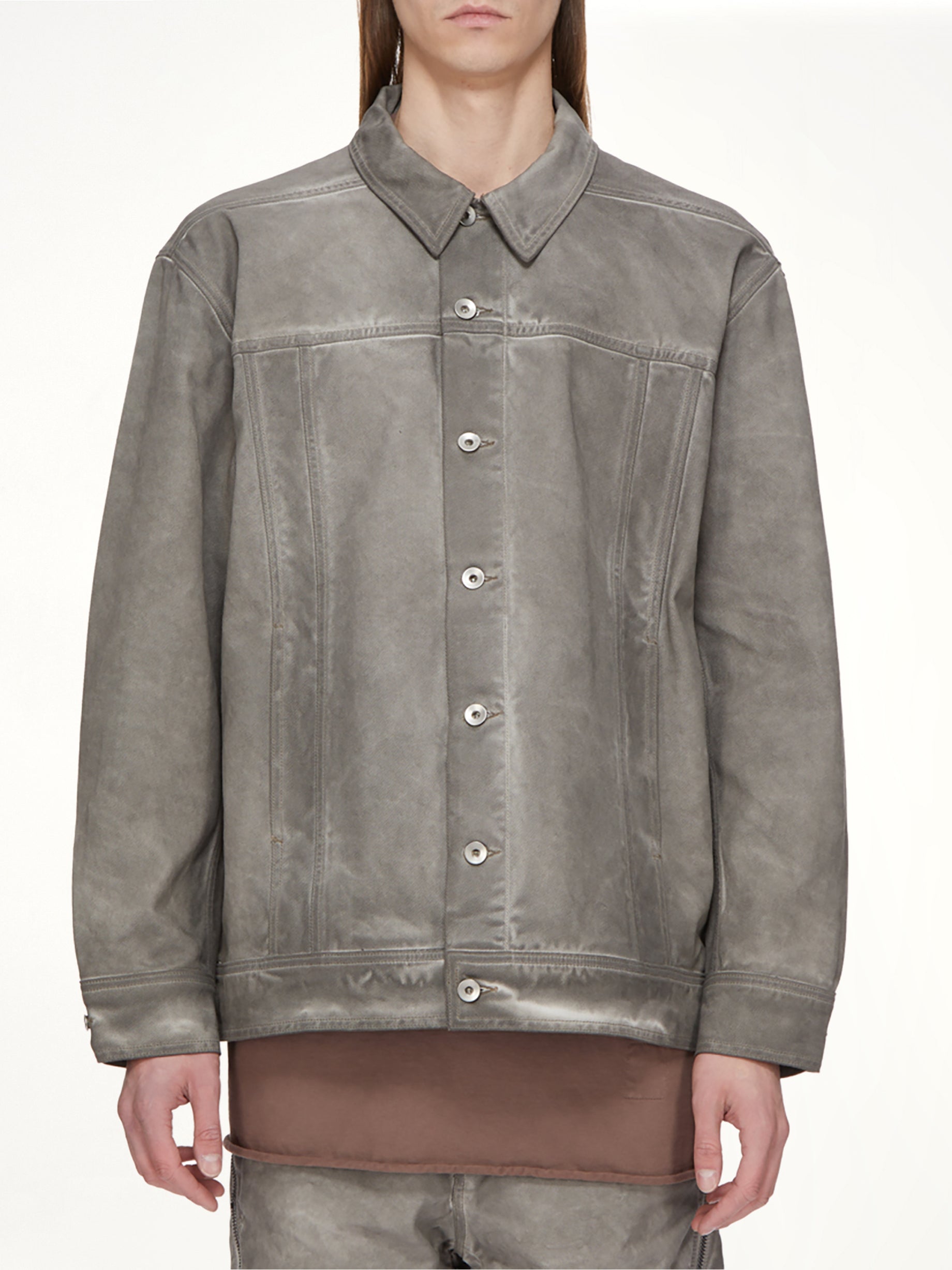 Lido Jumbo Worker Jacket in Dark Dust