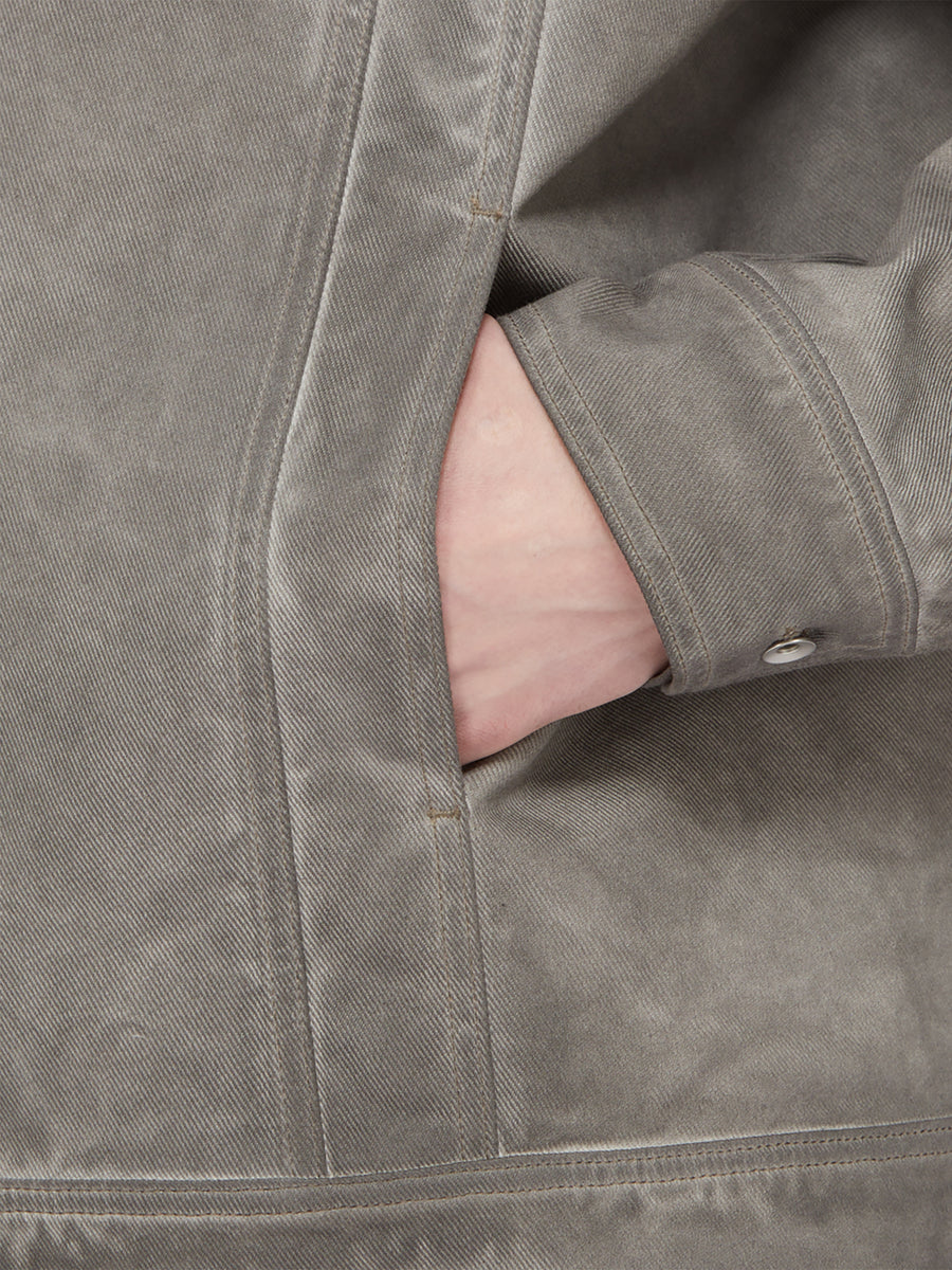 Lido Jumbo Worker Jacket in Dark Dust