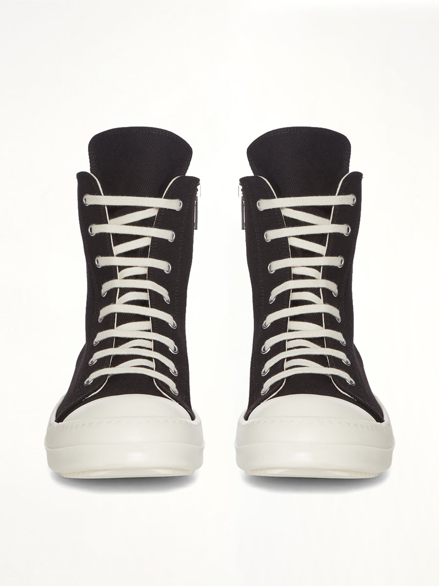 Denim Pentagram Sneaks in Black/Pearl/Milk