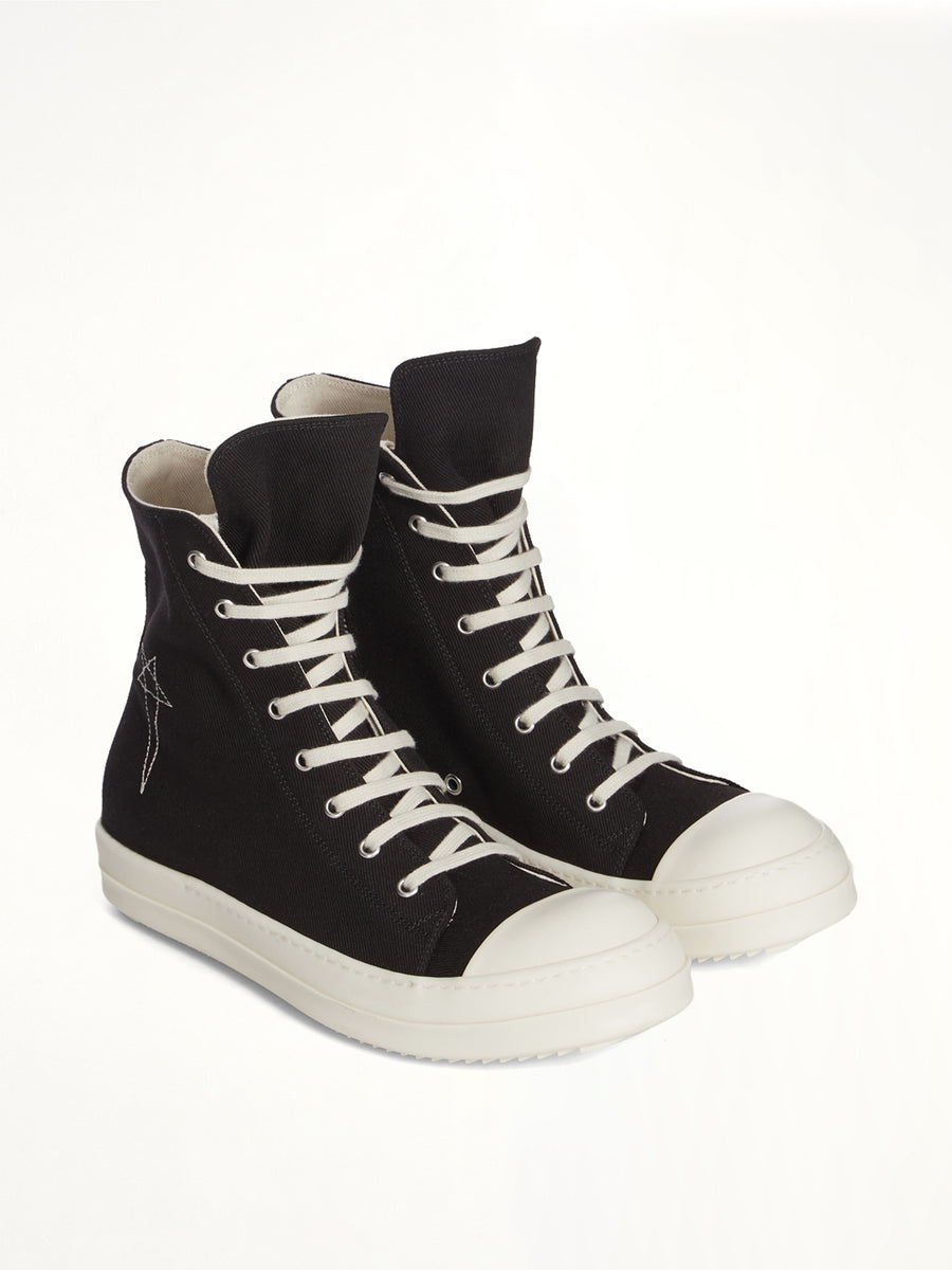 Denim Pentagram Sneaks in Black/Pearl/Milk