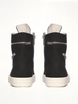 Overdyed Denim Cargo Sneaks in Black