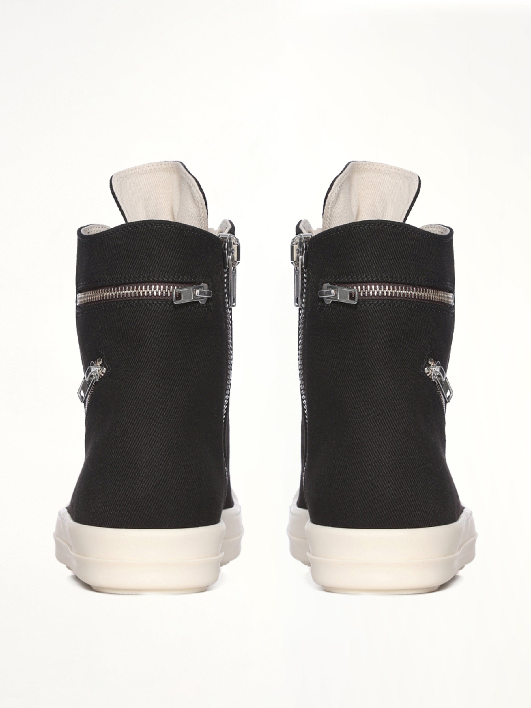 Overdyed Denim Cargo Sneaks in Black