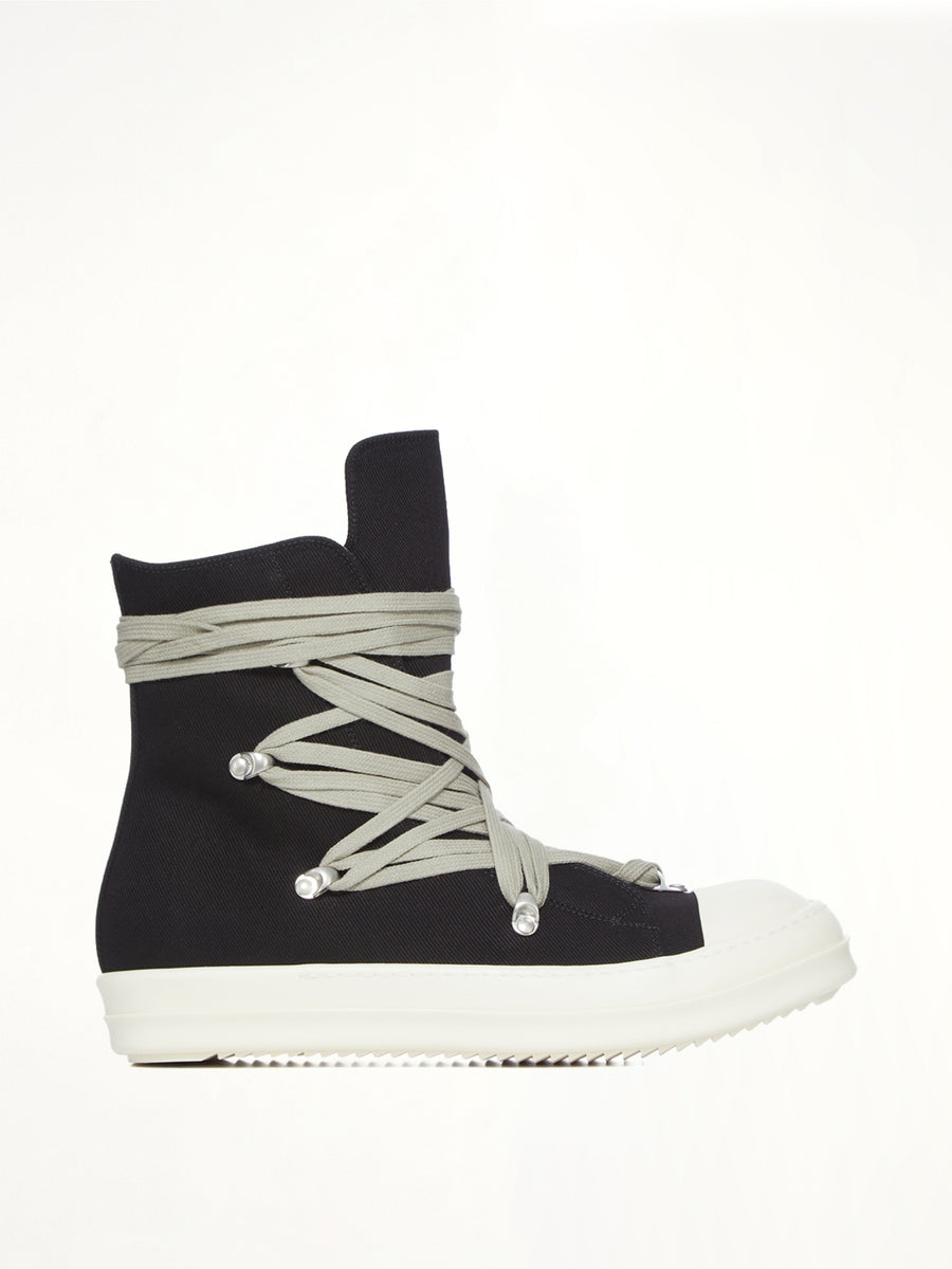 Denim Megalace Sneaks in Black