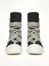 Denim Megalace Sneaks in Black