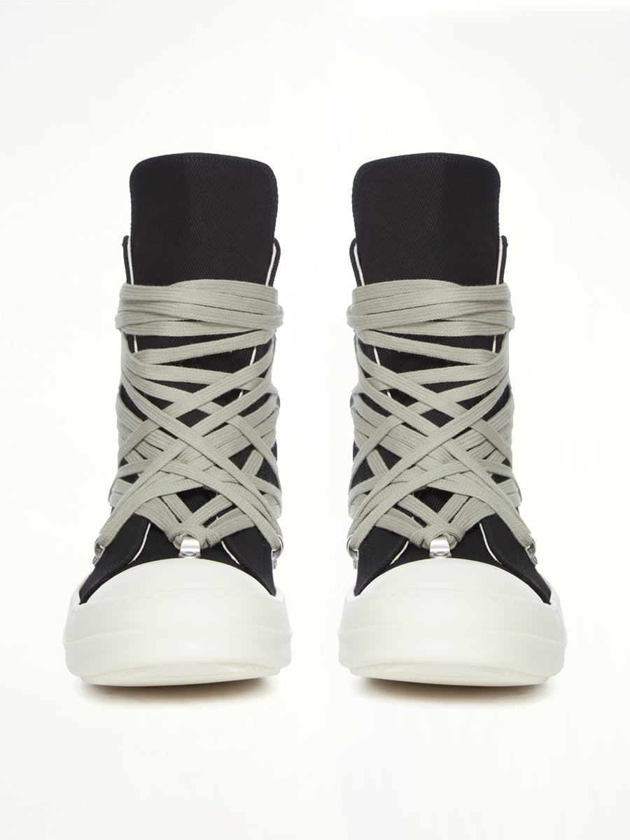 Denim Megalace Sneaks in Black