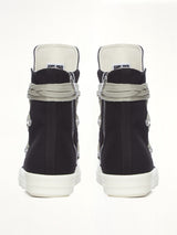 Denim Megalace Sneaks in Black