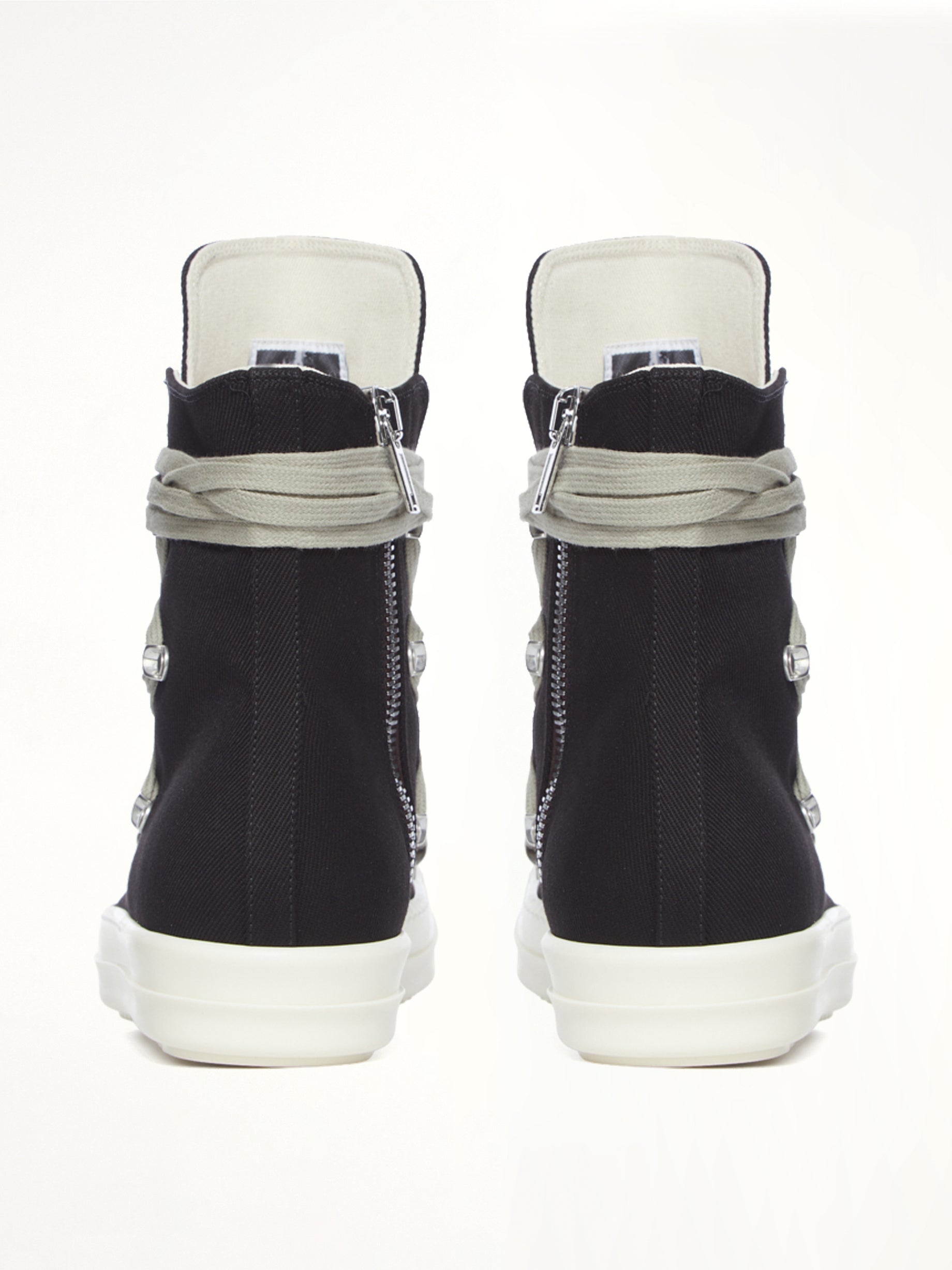 Denim Megalace Sneaks in Black
