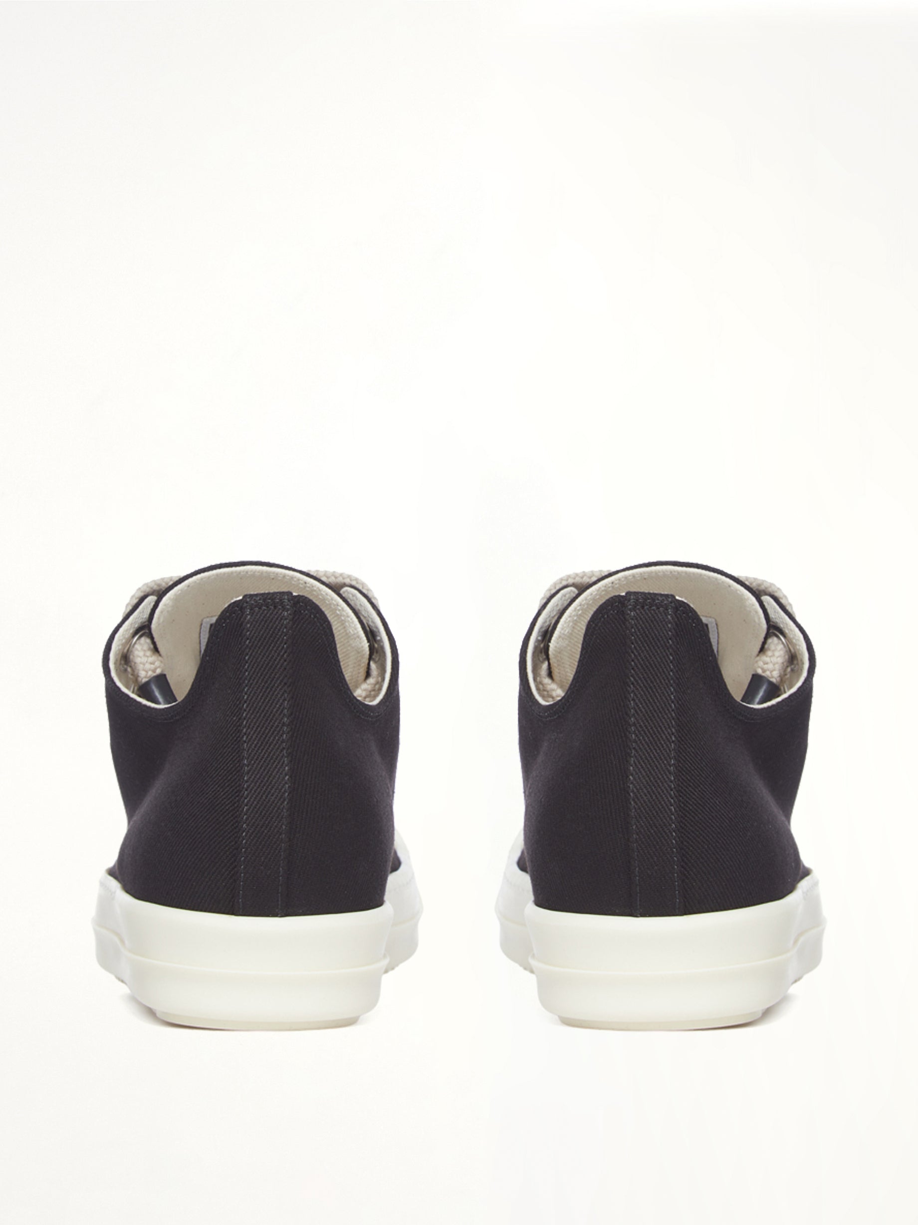 13oz Overdyed Denim Jumbolace Low Sneaks in Black