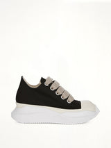 13oz Overdyed Denim Jumbolace Abstract Low Sneaks in Black