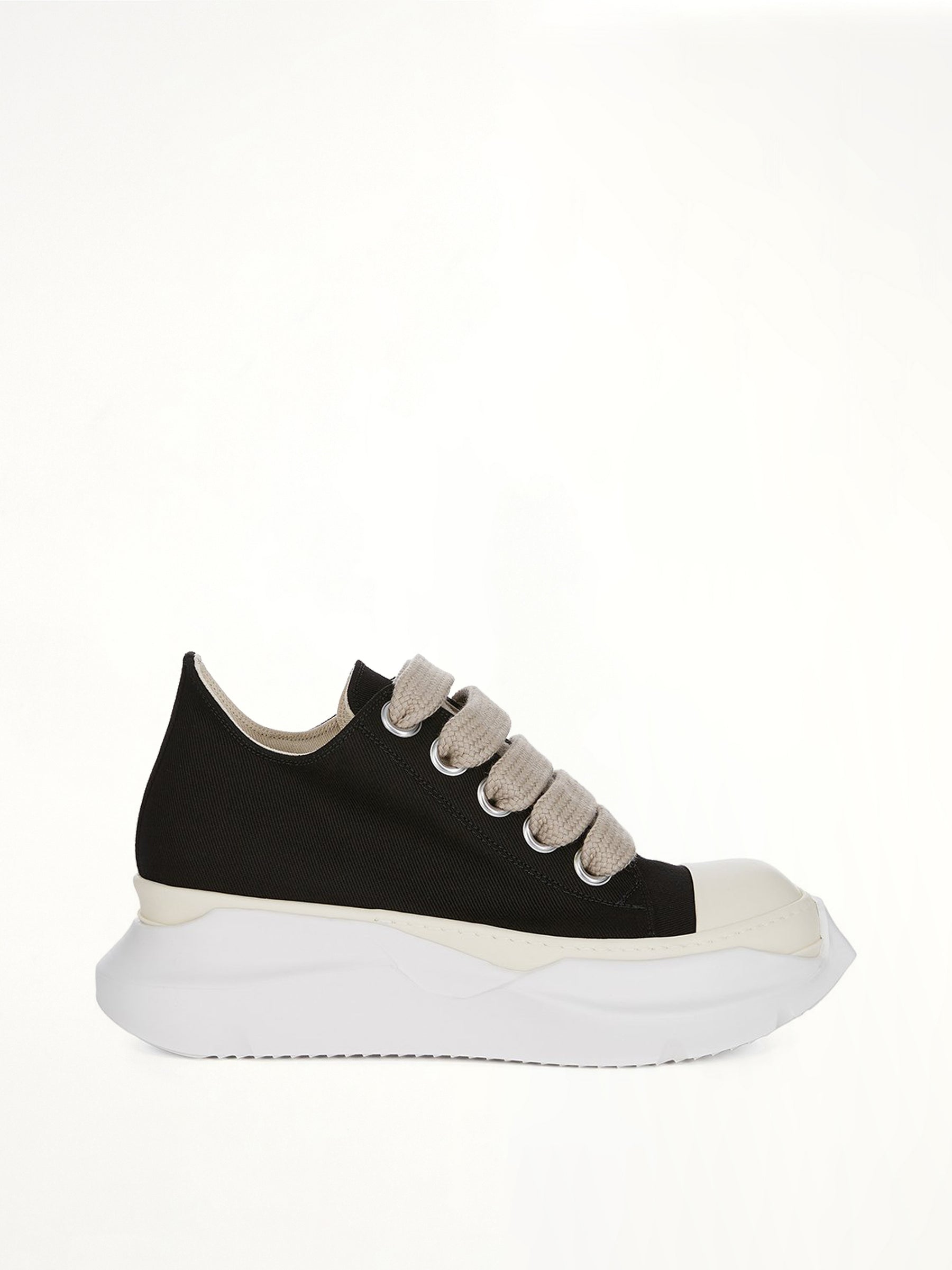 13oz Overdyed Denim Jumbolace Abstract Low Sneaks in Black