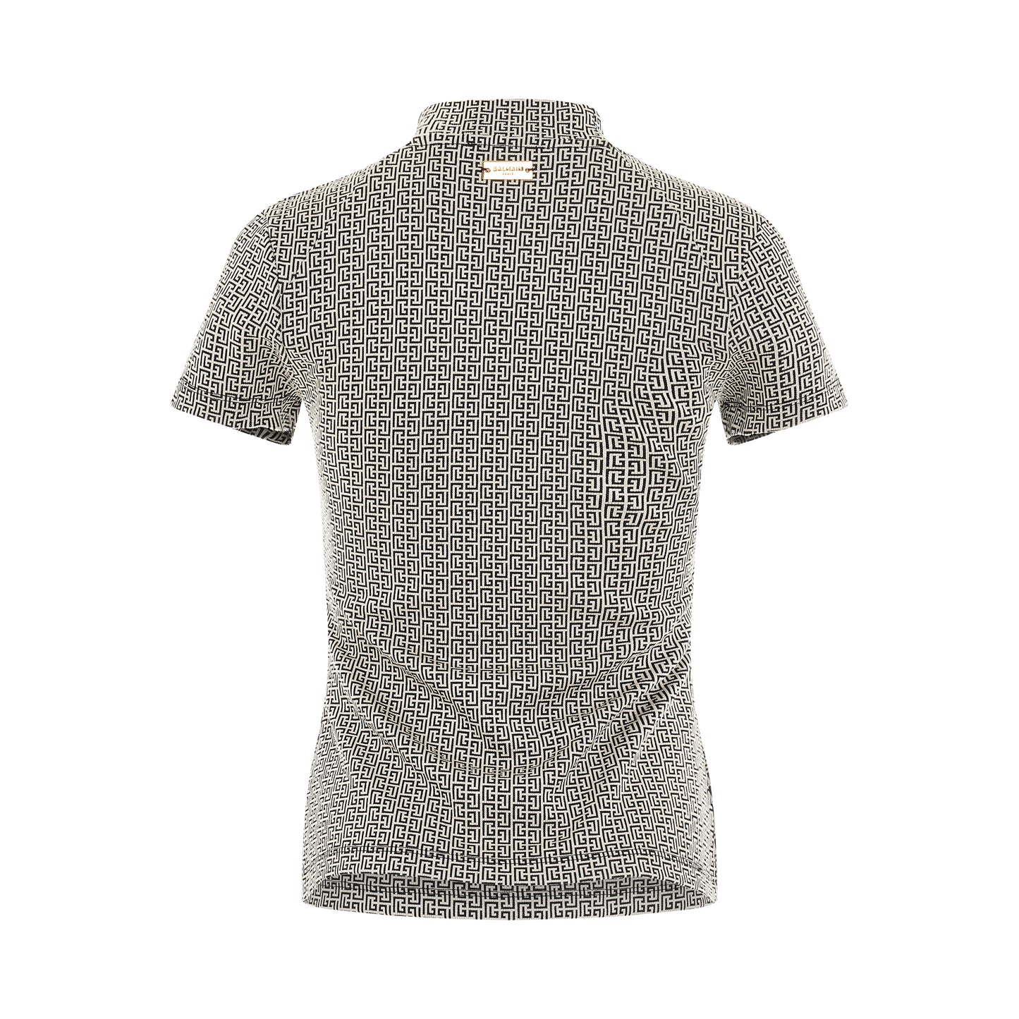 Monogram Jacquard T-Shirt in Ivory/Black