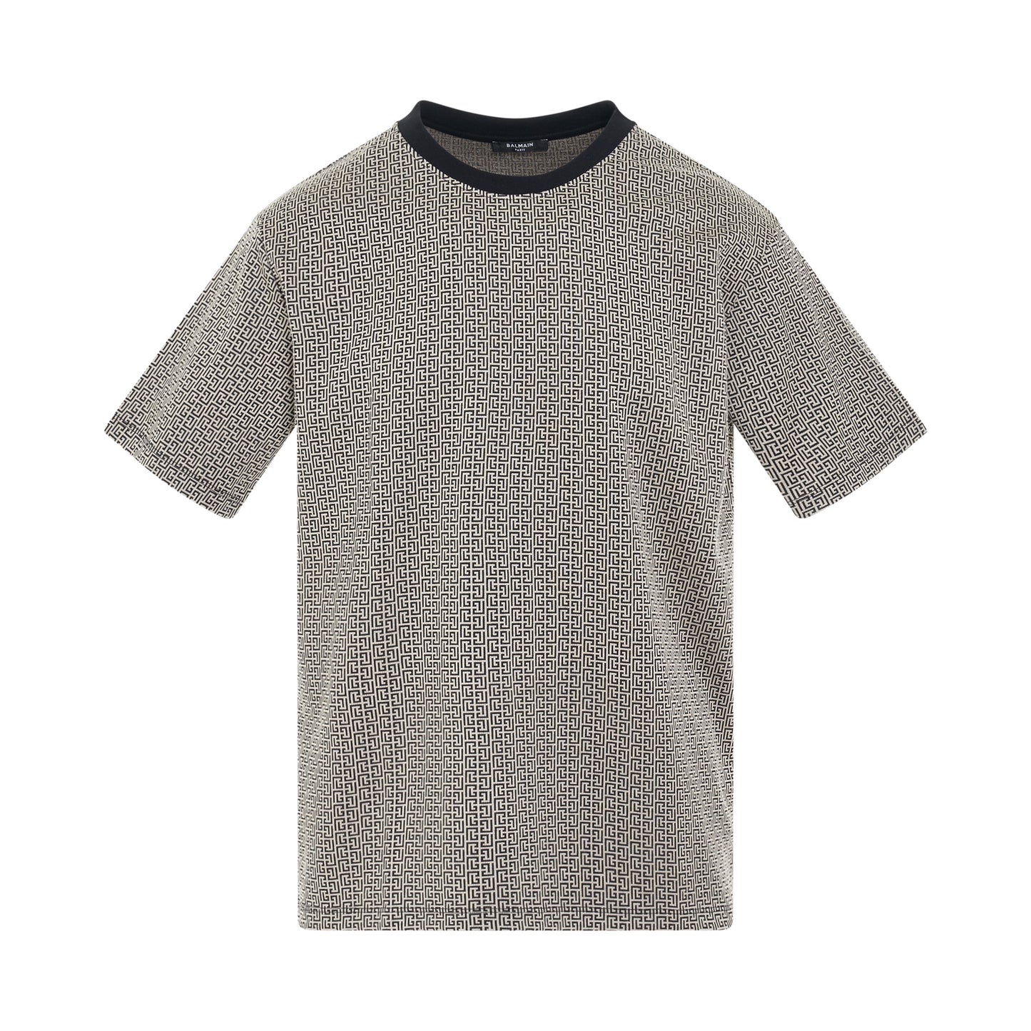 Monogram Jacquard T-Shirt in Ivory